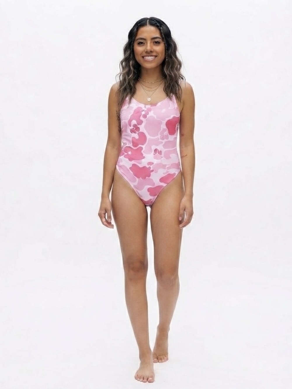 NWT Ethika "Sweet 'n The Fight" Pink Cherry Camo Bodysuit